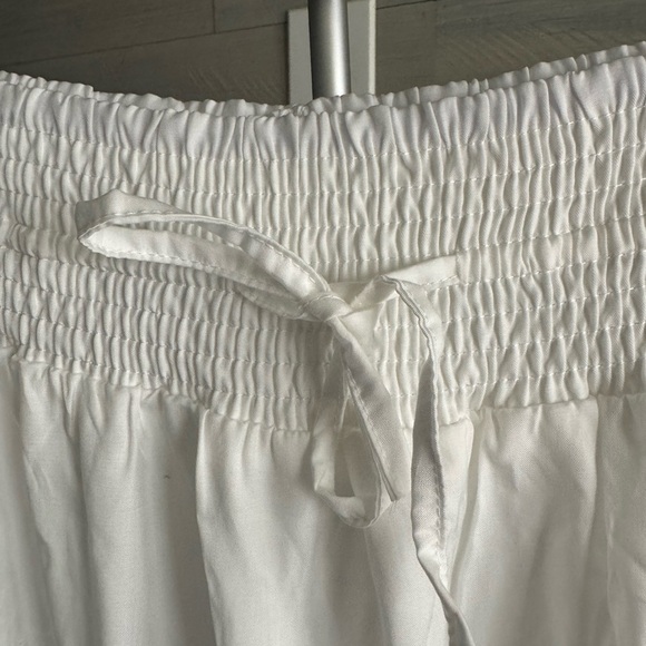 Cream Tiered Maxi Skirt for Resort Wear - Picture 3 of 9